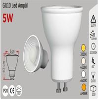 5W COB LED ÇANAK AMPUL GU10 BEYAZ 1